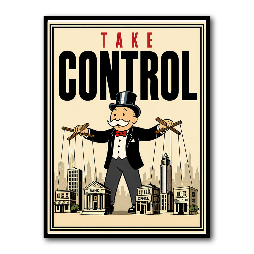 Take Control – Wealth & Power Motivational Wall Art