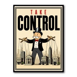 Take Control – Wealth & Power Motivational Wall Art