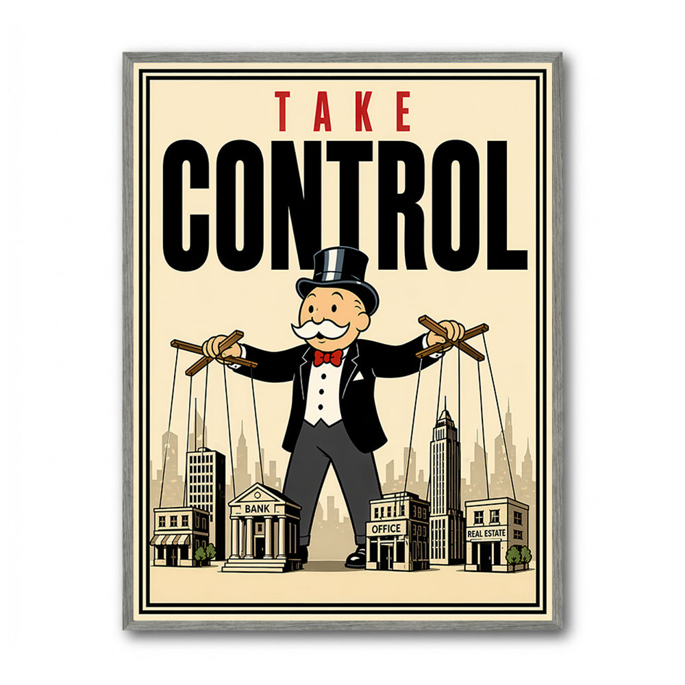 Take Control – Wealth & Power Motivational Wall Art