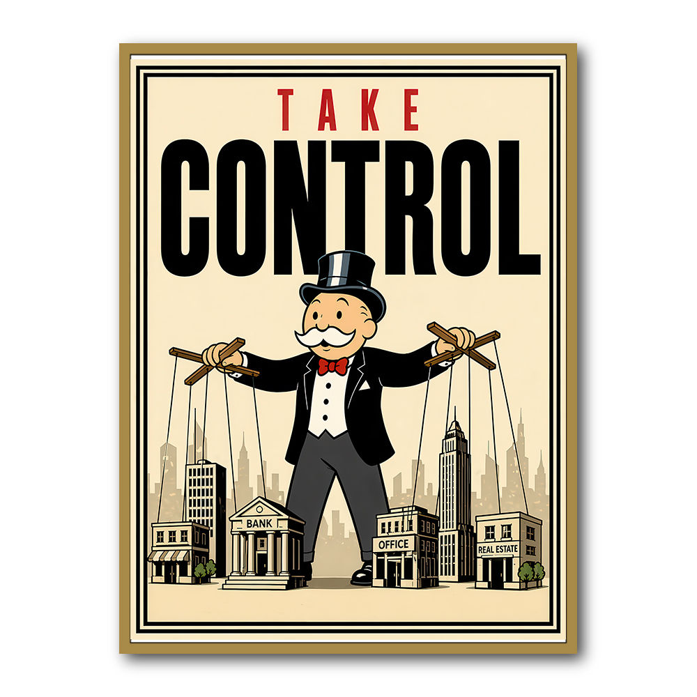 Take Control – Wealth & Power Motivational Wall Art