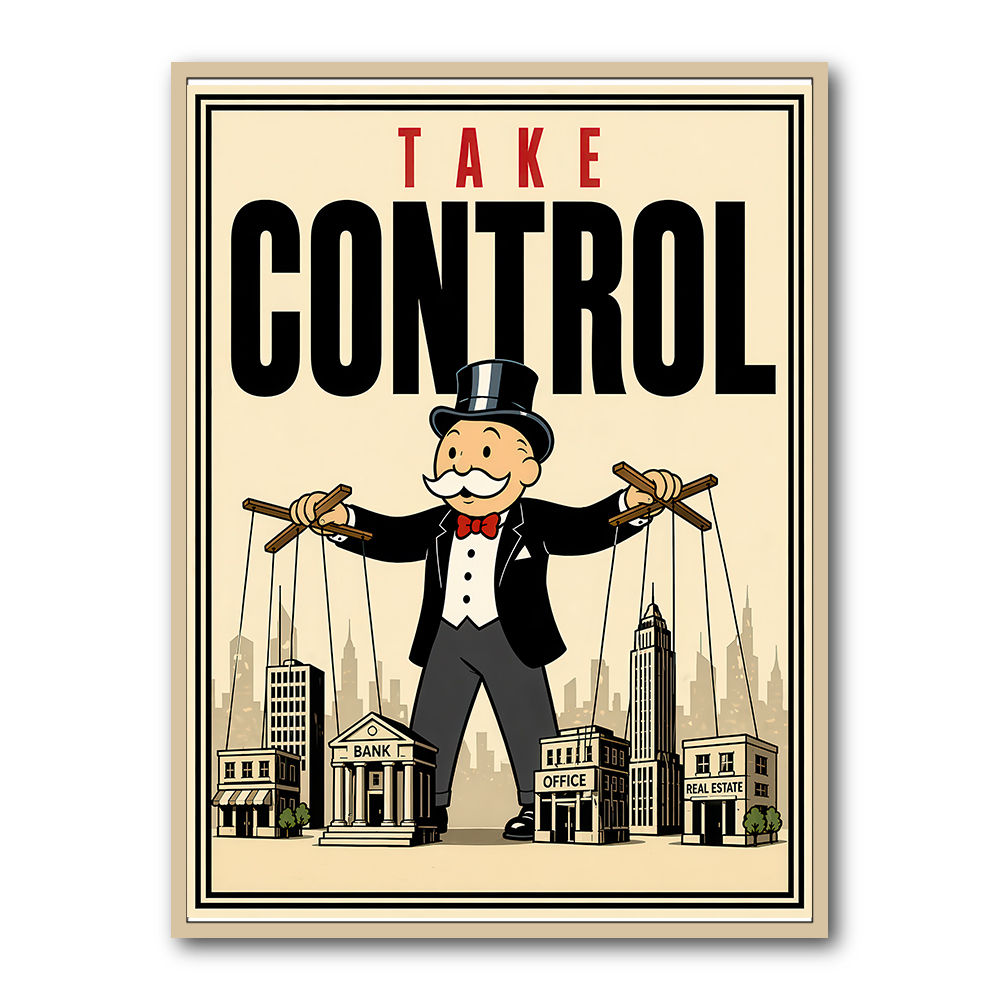 Take Control – Wealth & Power Motivational Wall Art