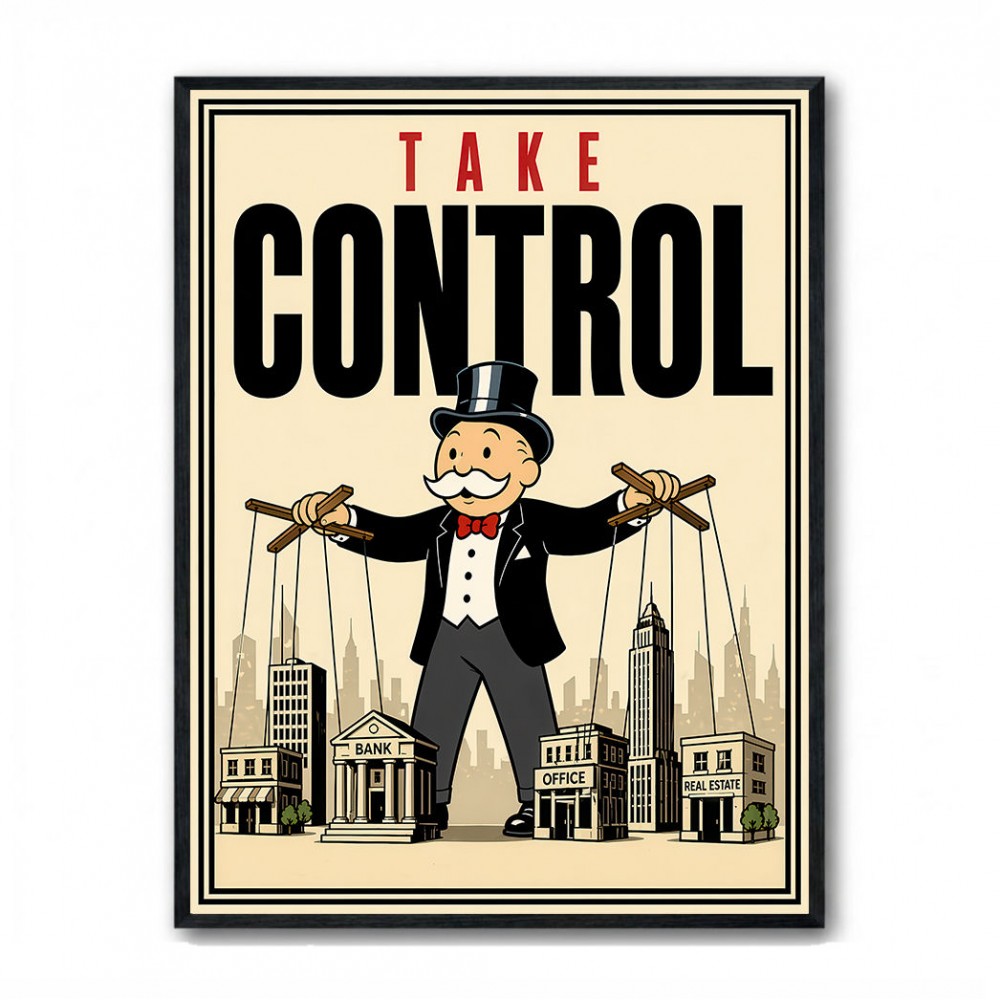 Take Control – Wealth & Power Motivational Wall Art