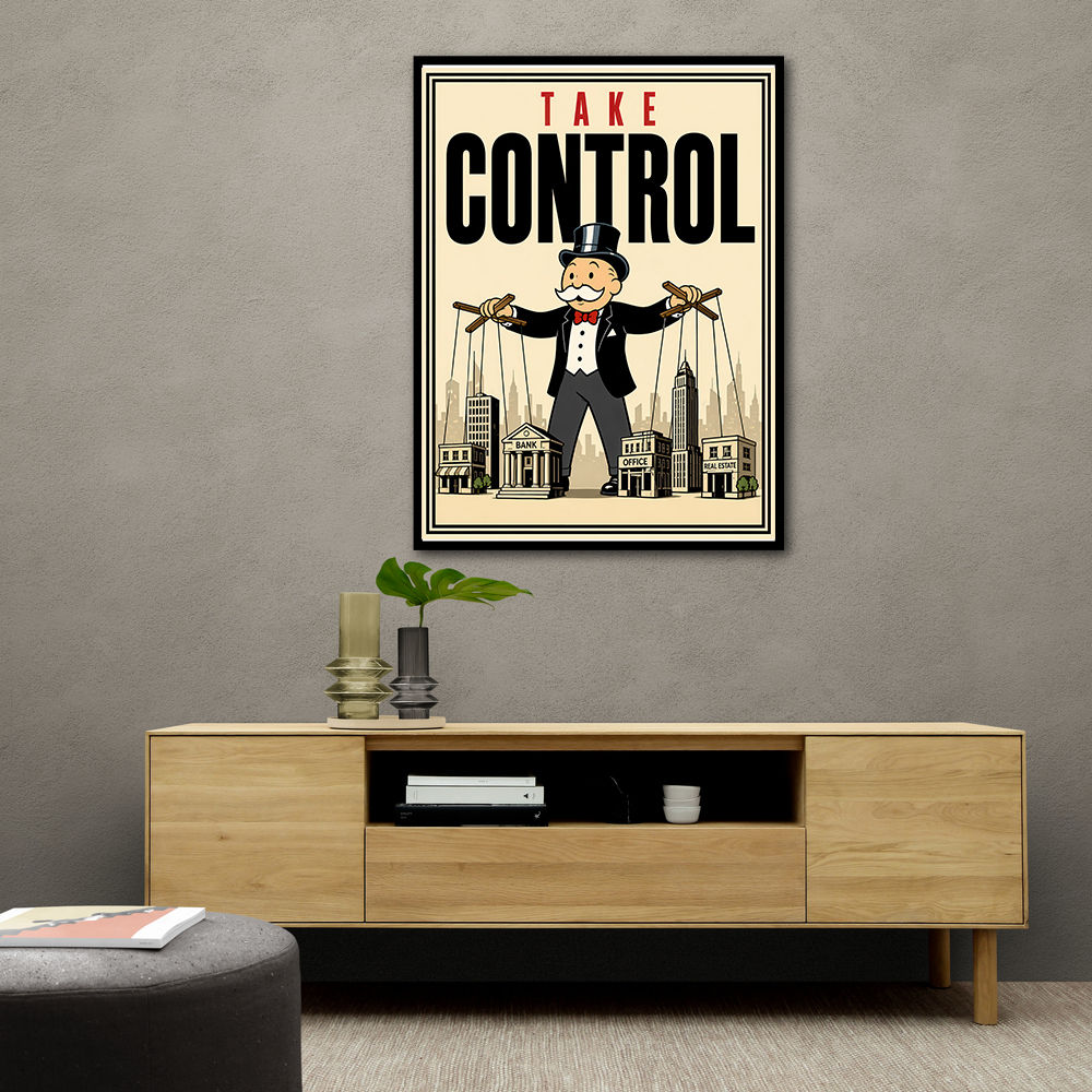 Take Control – Wealth & Power Motivational Wall Art