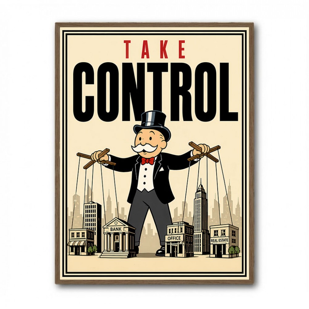 Take Control – Wealth & Power Motivational Wall Art