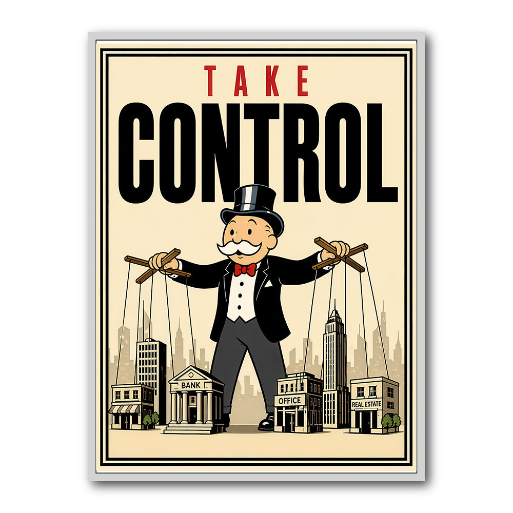 Take Control – Wealth & Power Motivational Wall Art