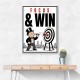 Focus & Win – Target Achievement Motivational Art