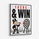 Focus & Win – Target Achievement Motivational Art