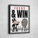 Focus & Win – Target Achievement Motivational Art