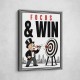 Focus & Win – Target Achievement Motivational Art
