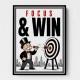 Focus & Win – Target Achievement Motivational Art