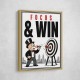 Focus & Win – Target Achievement Motivational Art