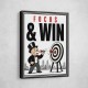 Focus & Win – Target Achievement Motivational Art