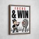 Focus & Win – Target Achievement Motivational Art