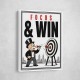 Focus & Win – Target Achievement Motivational Art