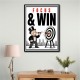 Focus & Win – Target Achievement Motivational Art