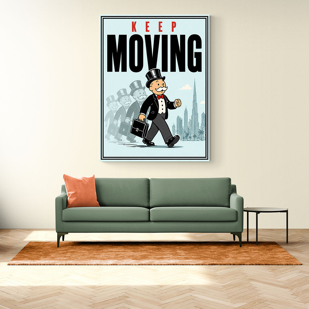 Keep Moving – Consistency & Discipline Wall Art