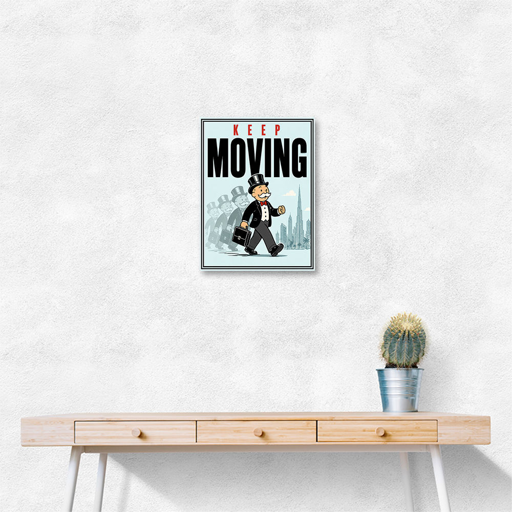Keep Moving – Consistency & Discipline Wall Art