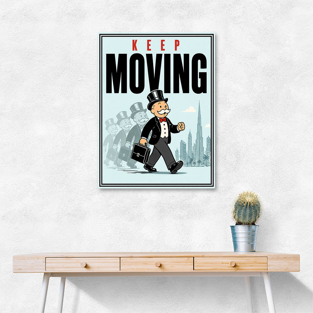 Keep Moving – Consistency & Discipline Wall Art