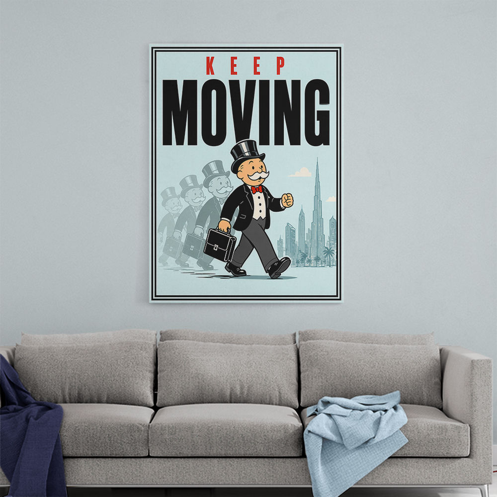 Keep Moving – Consistency & Discipline Wall Art