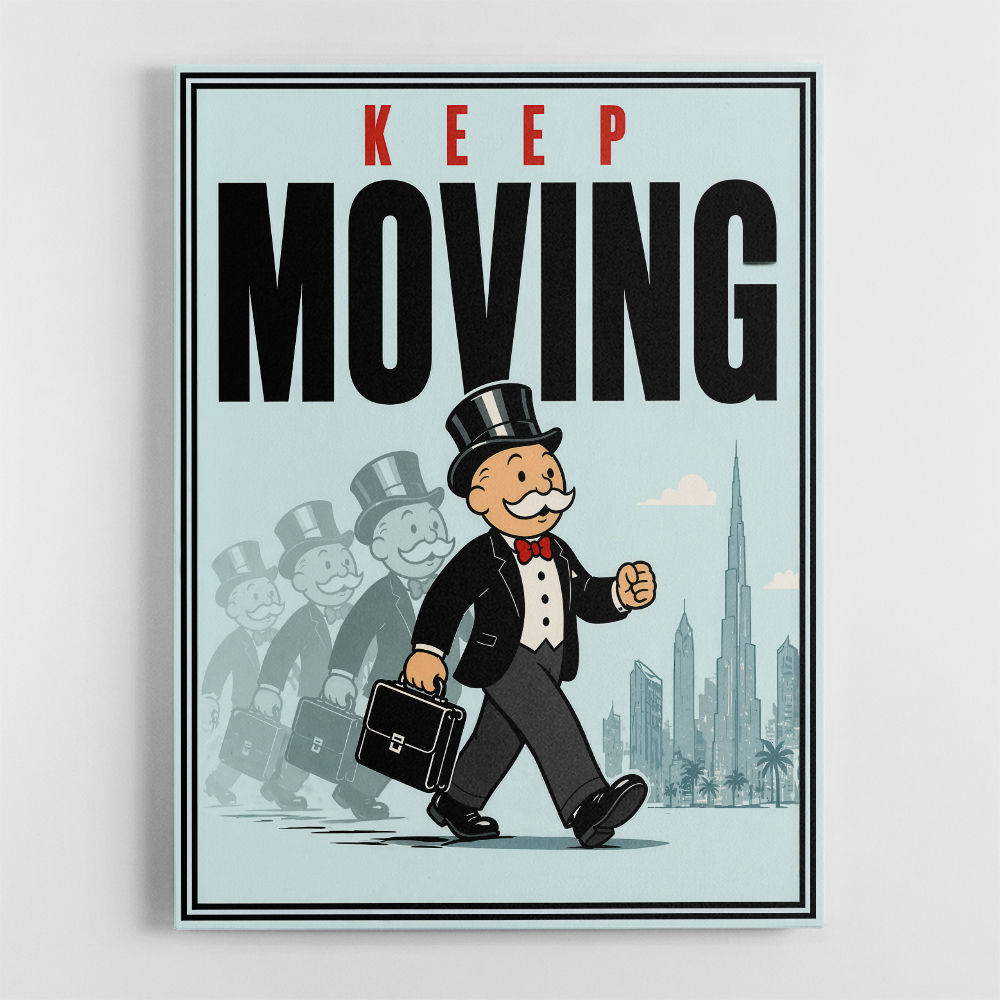 Keep Moving – Consistency & Discipline Wall Art