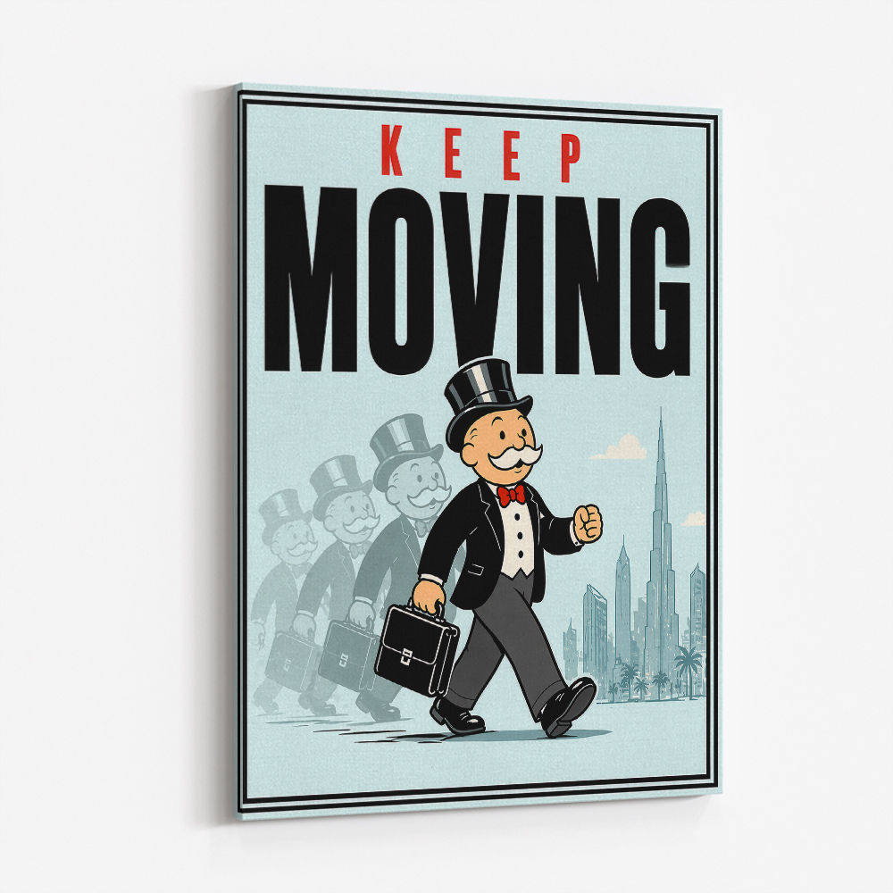 Keep Moving – Consistency & Discipline Wall Art