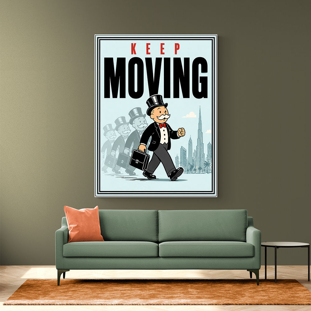 Keep Moving – Consistency & Discipline Wall Art