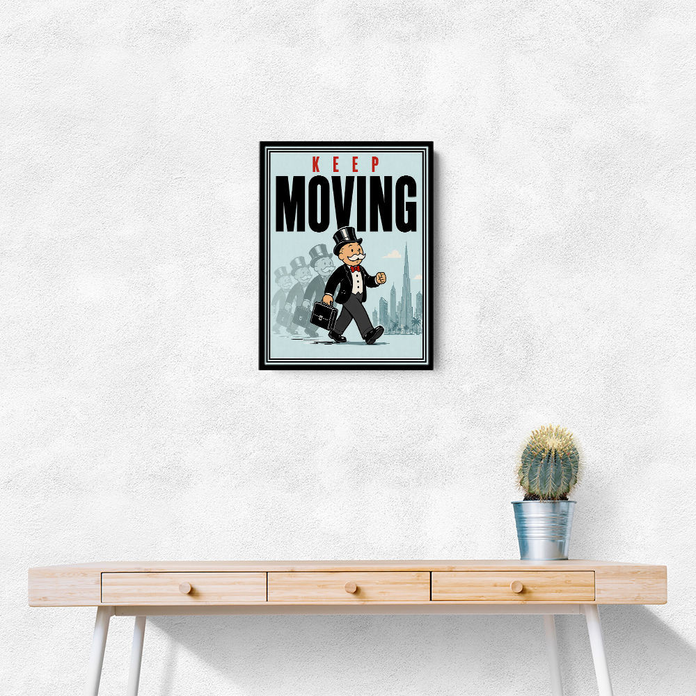 Keep Moving – Consistency & Discipline Wall Art