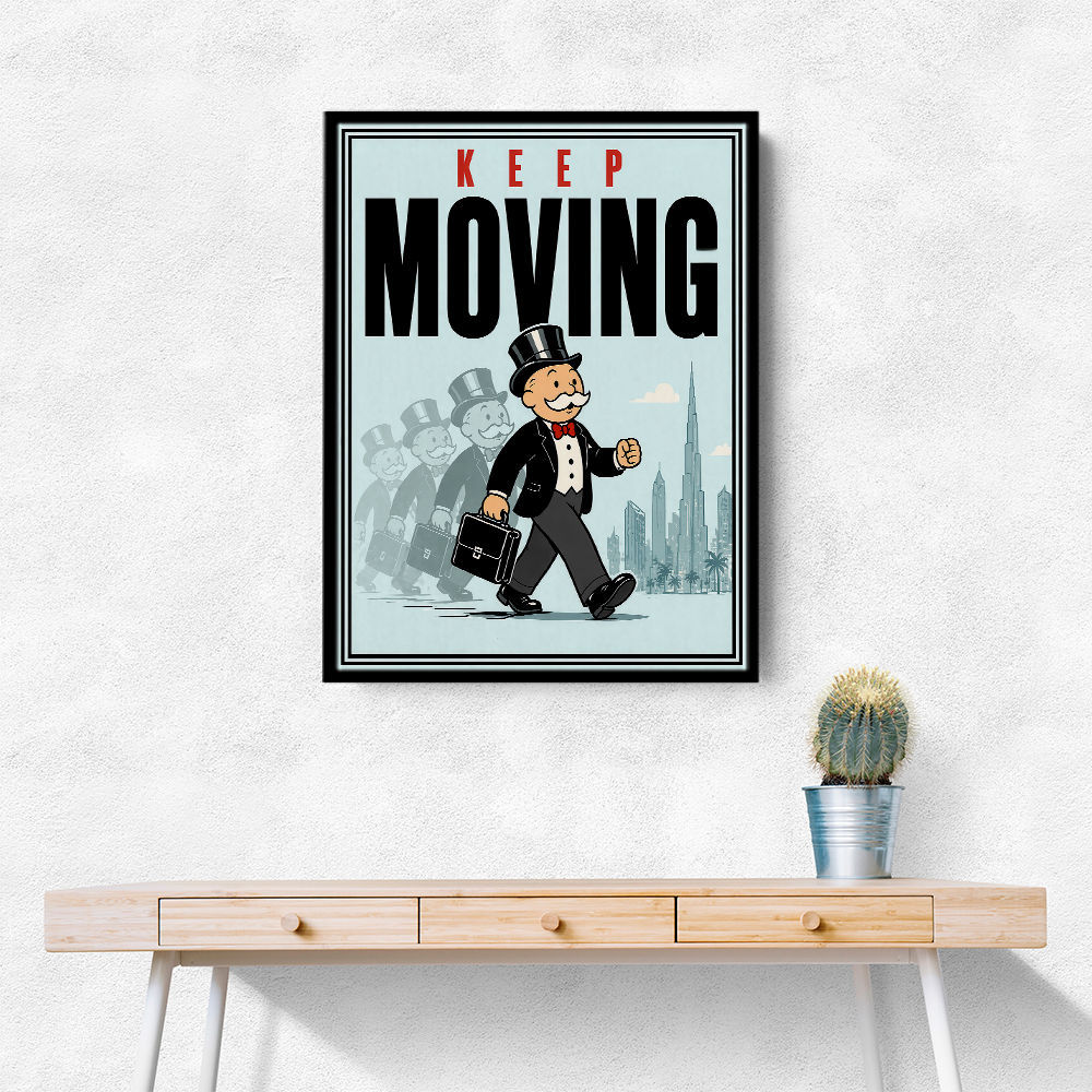 Keep Moving – Consistency & Discipline Wall Art