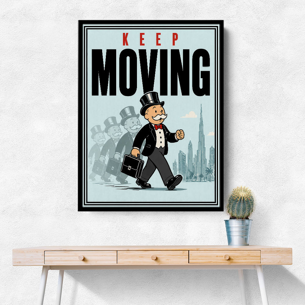 Keep Moving – Consistency & Discipline Wall Art