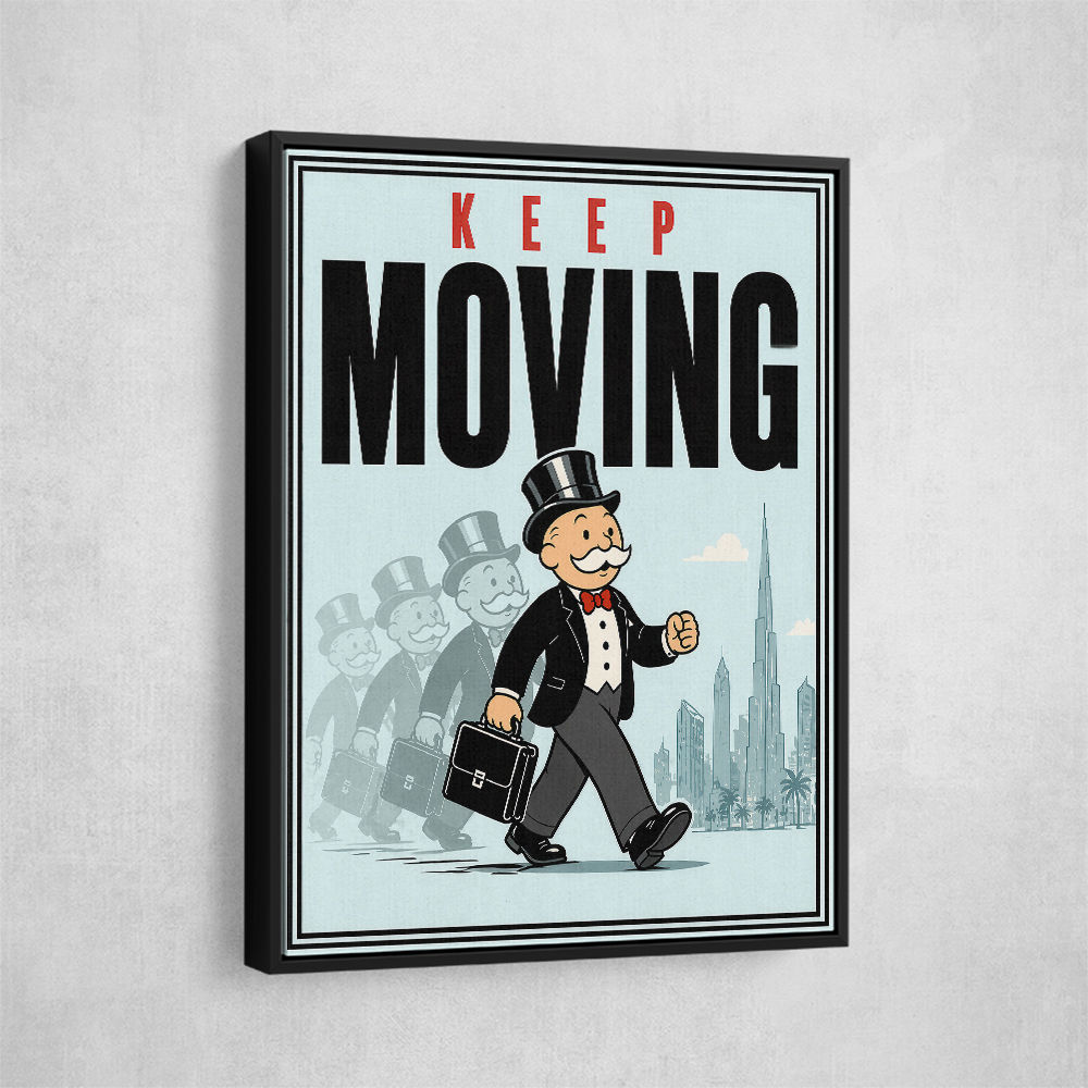 Keep Moving – Consistency & Discipline Wall Art