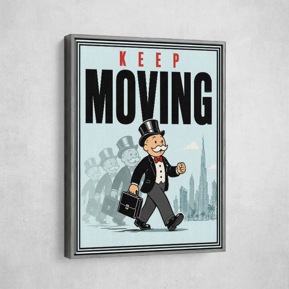 Keep Moving – Consistency & Discipline Wall Art