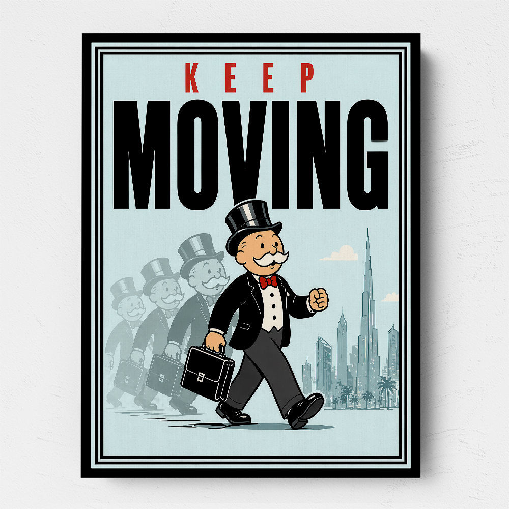 Keep Moving – Consistency & Discipline Wall Art