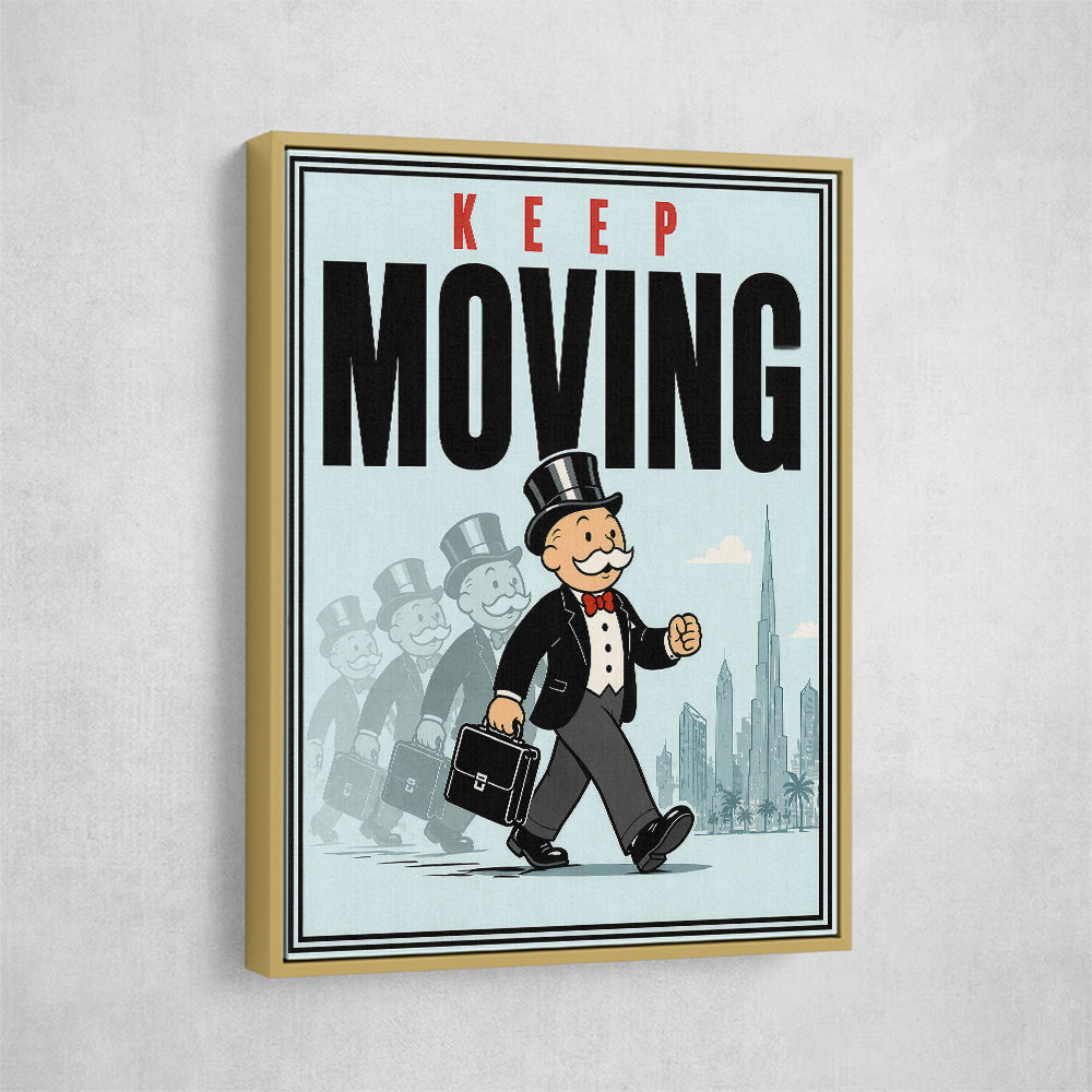 Keep Moving – Consistency & Discipline Wall Art