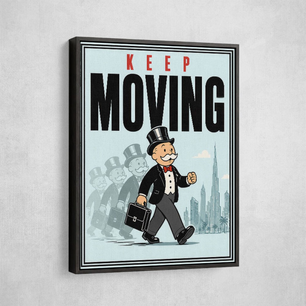 Keep Moving – Consistency & Discipline Wall Art