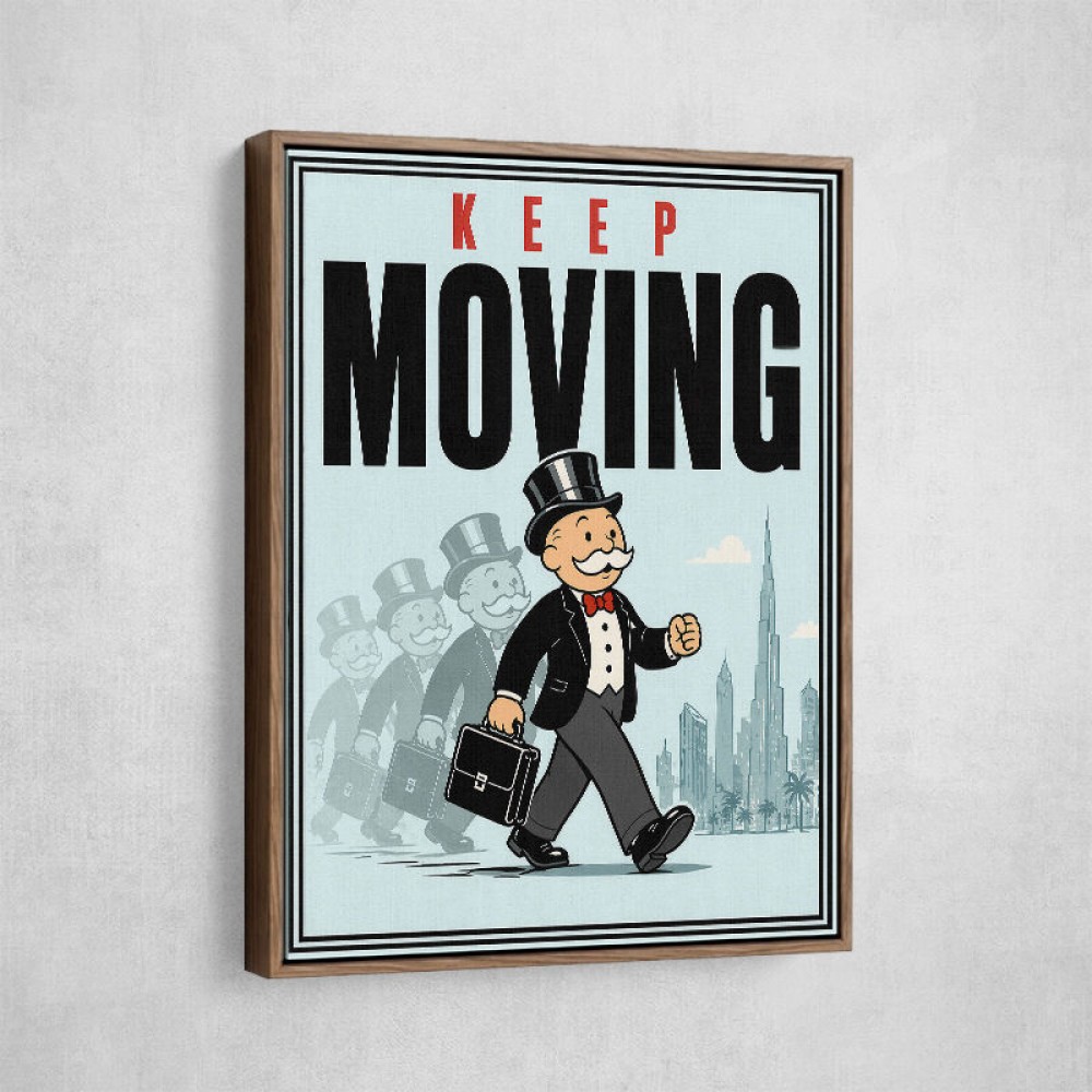 Keep Moving – Consistency & Discipline Wall Art