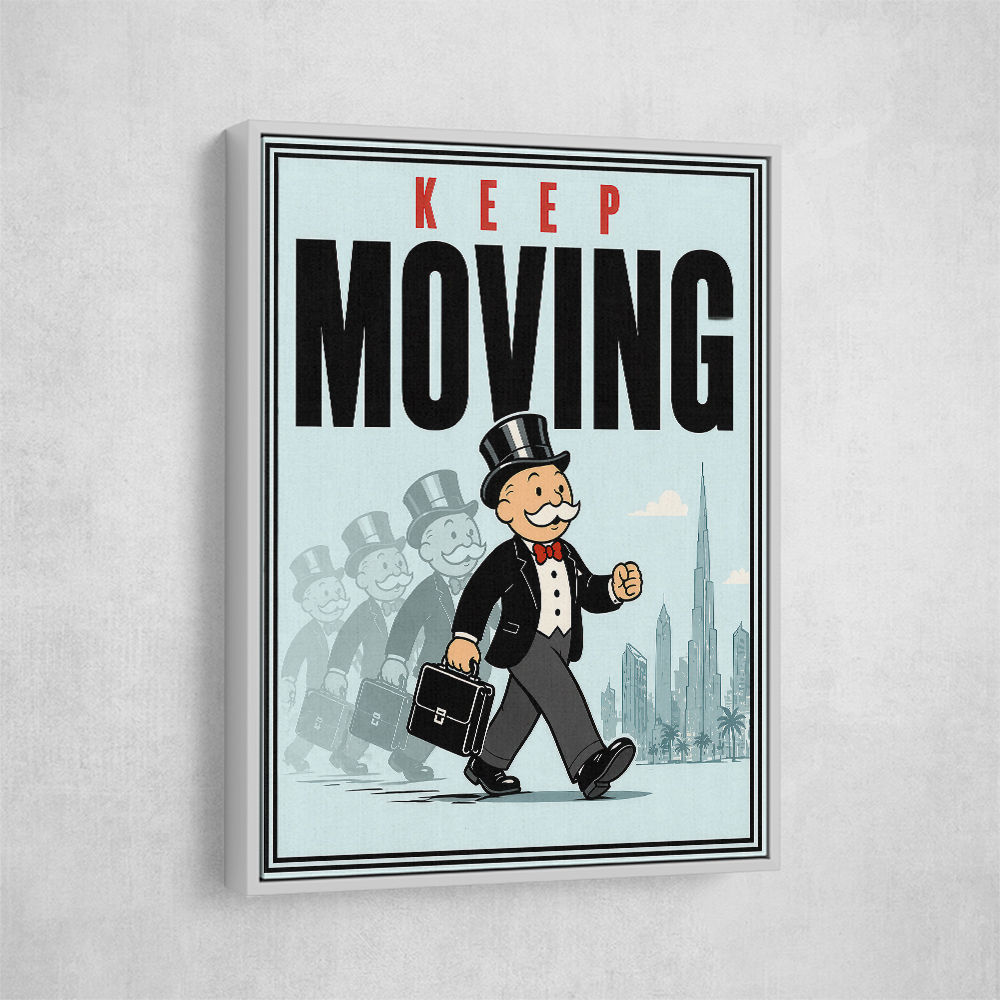 Keep Moving – Consistency & Discipline Wall Art