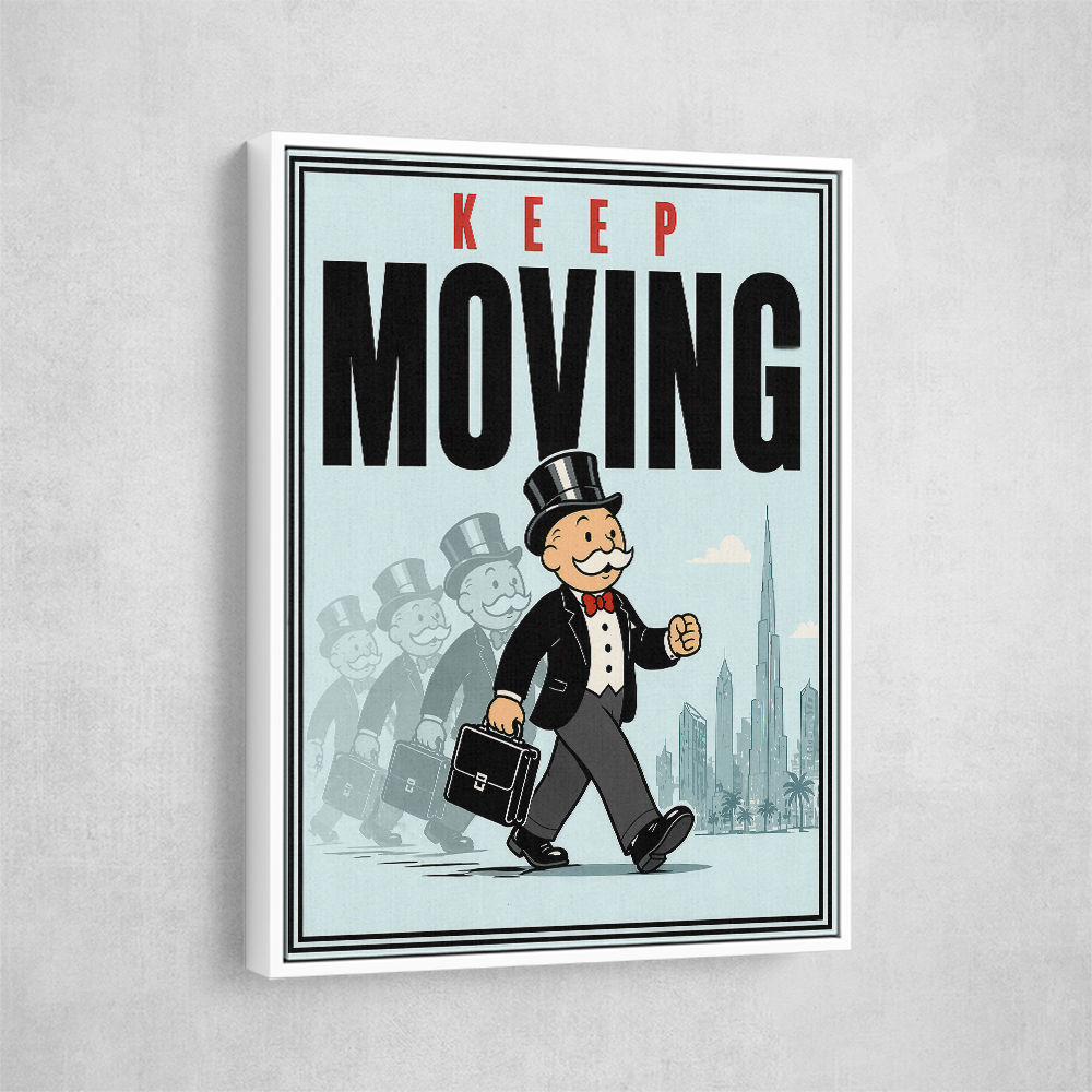 Keep Moving – Consistency & Discipline Wall Art