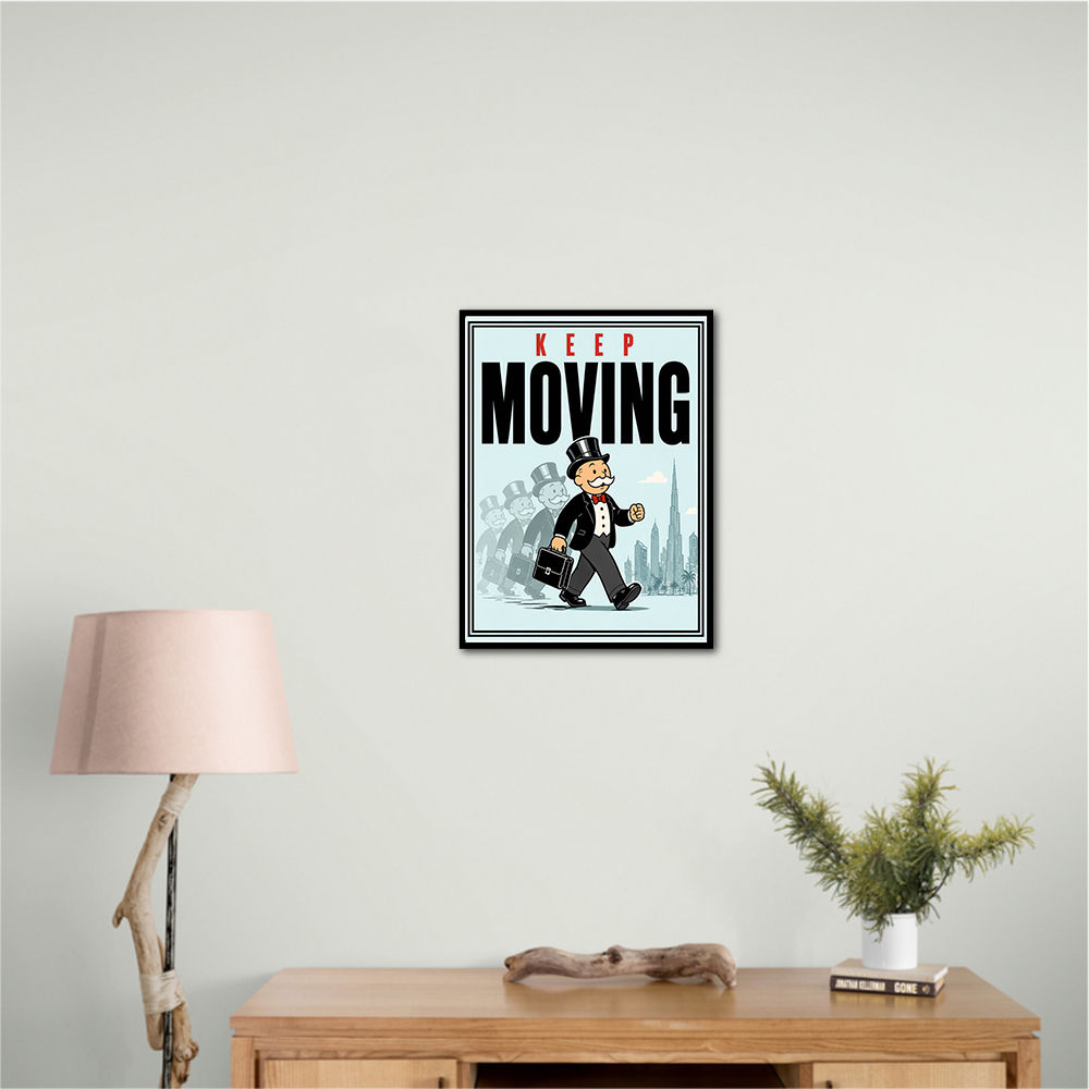 Keep Moving – Consistency & Discipline Wall Art