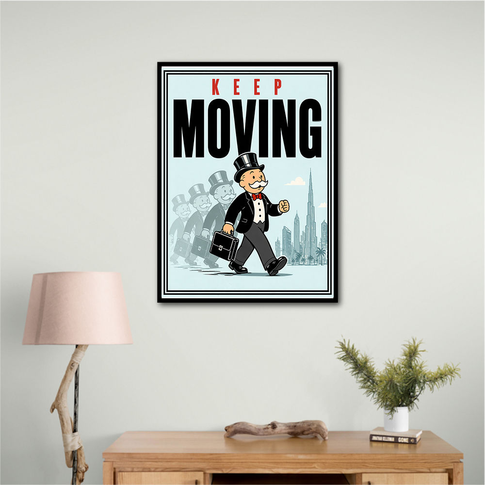 Keep Moving – Consistency & Discipline Wall Art