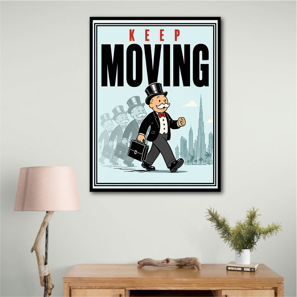 Keep Moving – Consistency & Discipline Wall Art