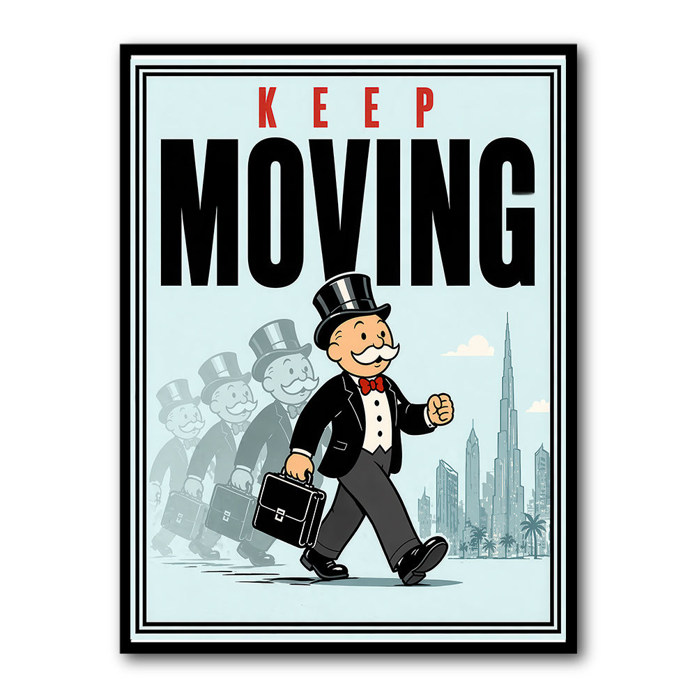 Keep Moving – Consistency & Discipline Wall Art