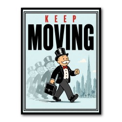 Keep Moving – Consistency & Discipline Wall Art