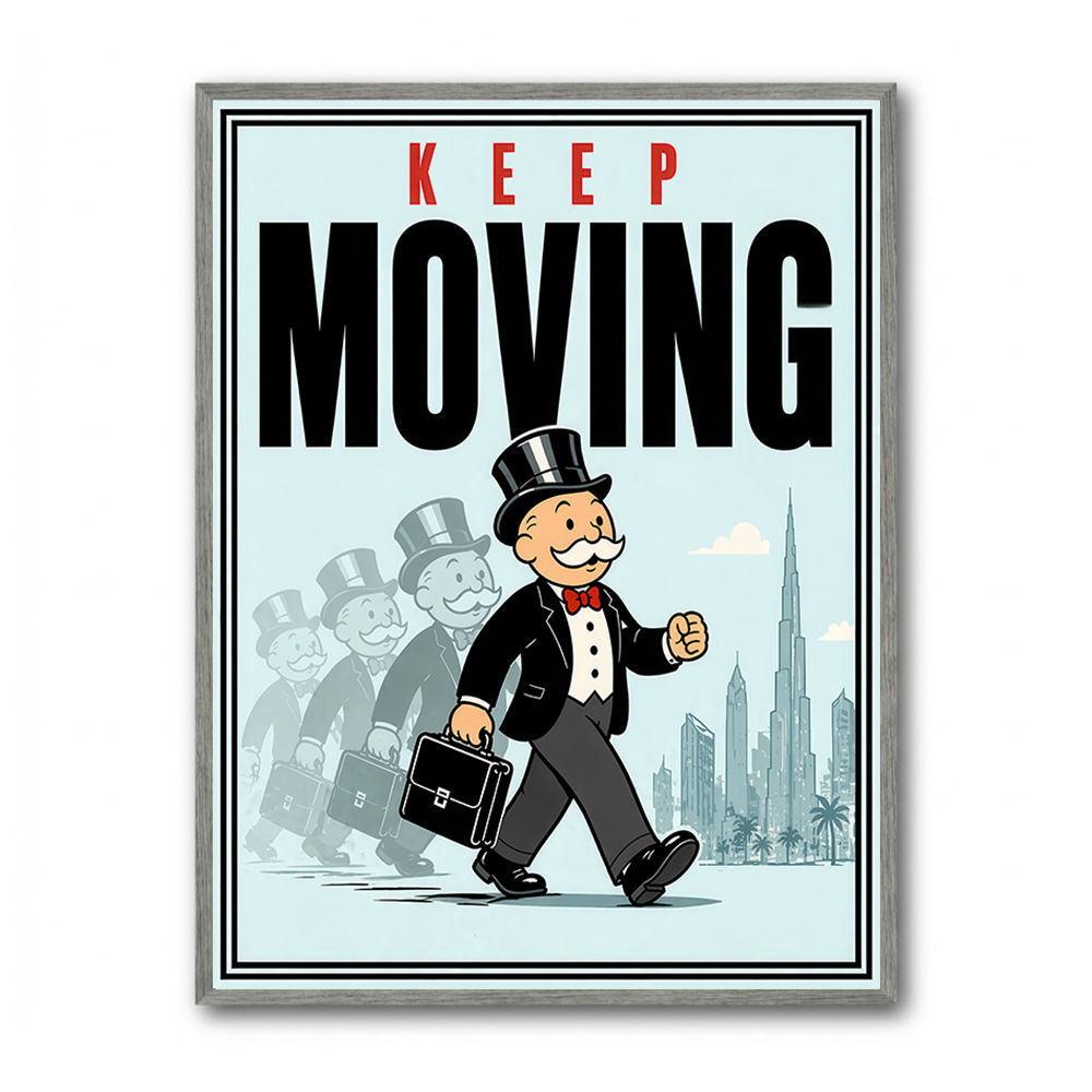 Keep Moving – Consistency & Discipline Wall Art