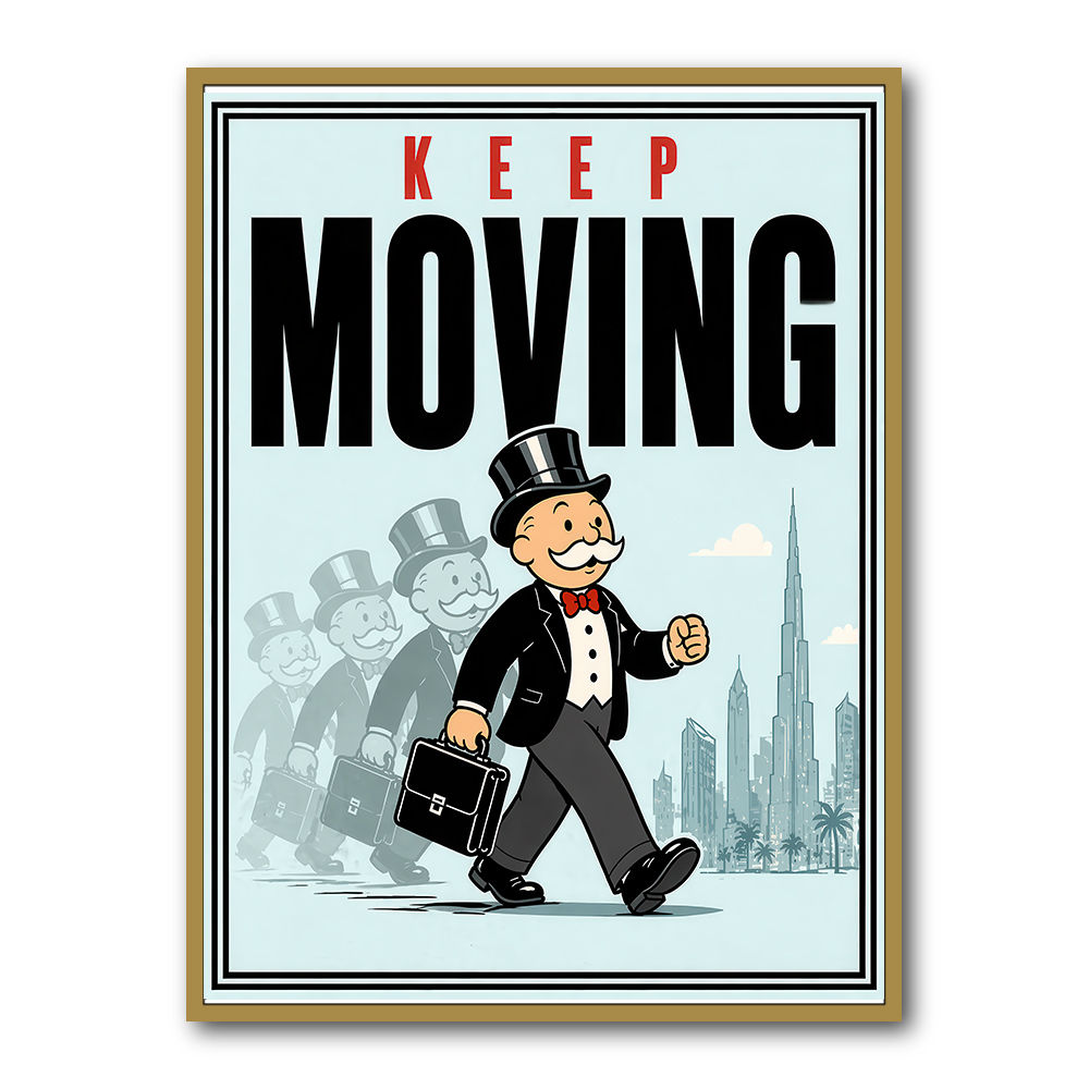 Keep Moving – Consistency & Discipline Wall Art