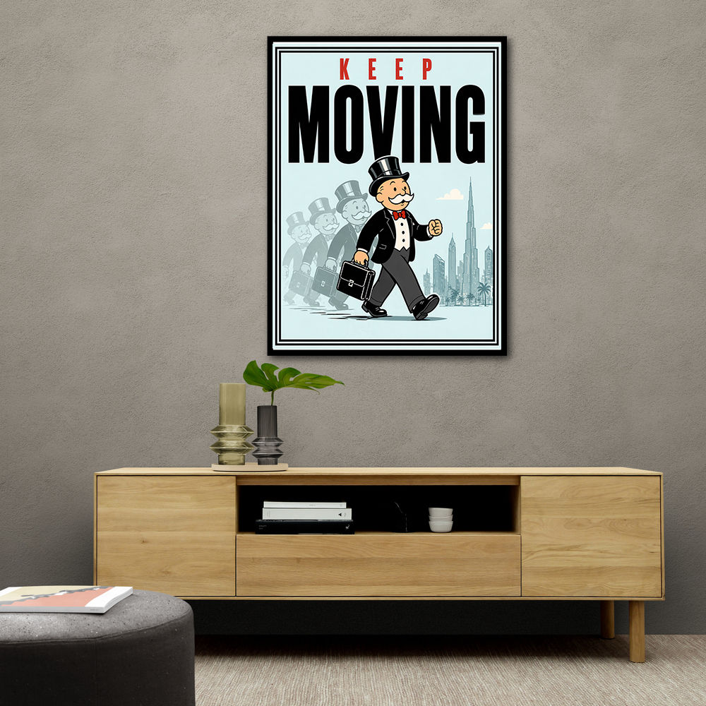 Keep Moving – Consistency & Discipline Wall Art