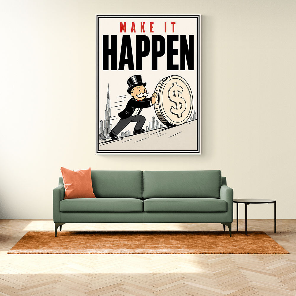 Make It Happen – Wealth & Action Wall Art