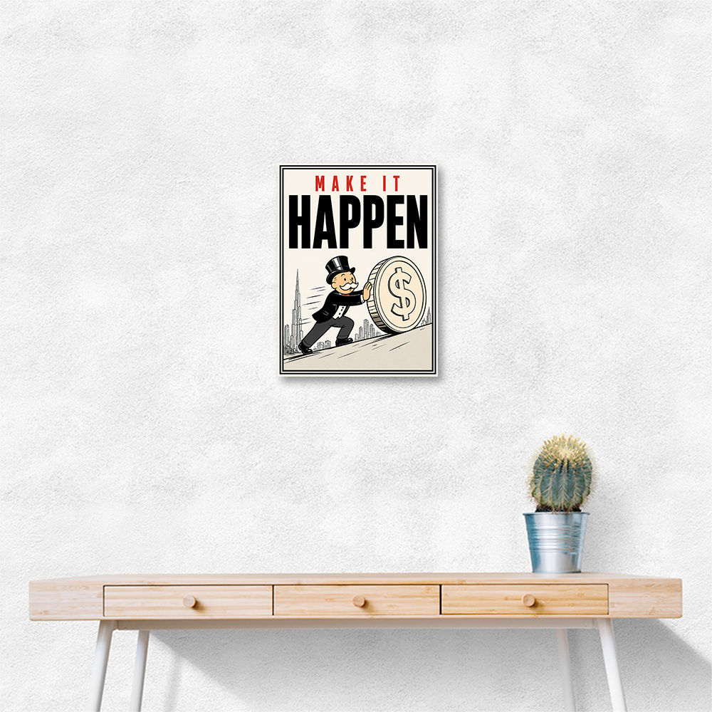 Make It Happen – Wealth & Action Wall Art