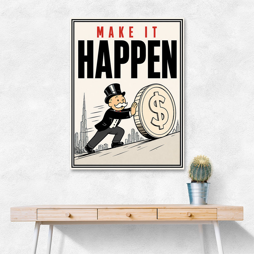 Make It Happen – Wealth & Action Wall Art
