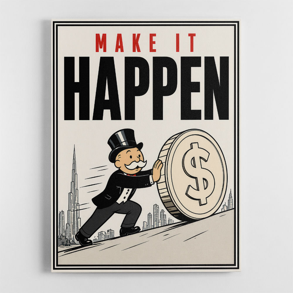Make It Happen – Wealth & Action Wall Art