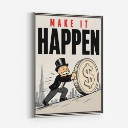 Make It Happen – Wealth & Action Wall Art